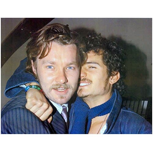 Orlando Bloom Having Some Fun with His Buddy 8 x 10 Inch Photo