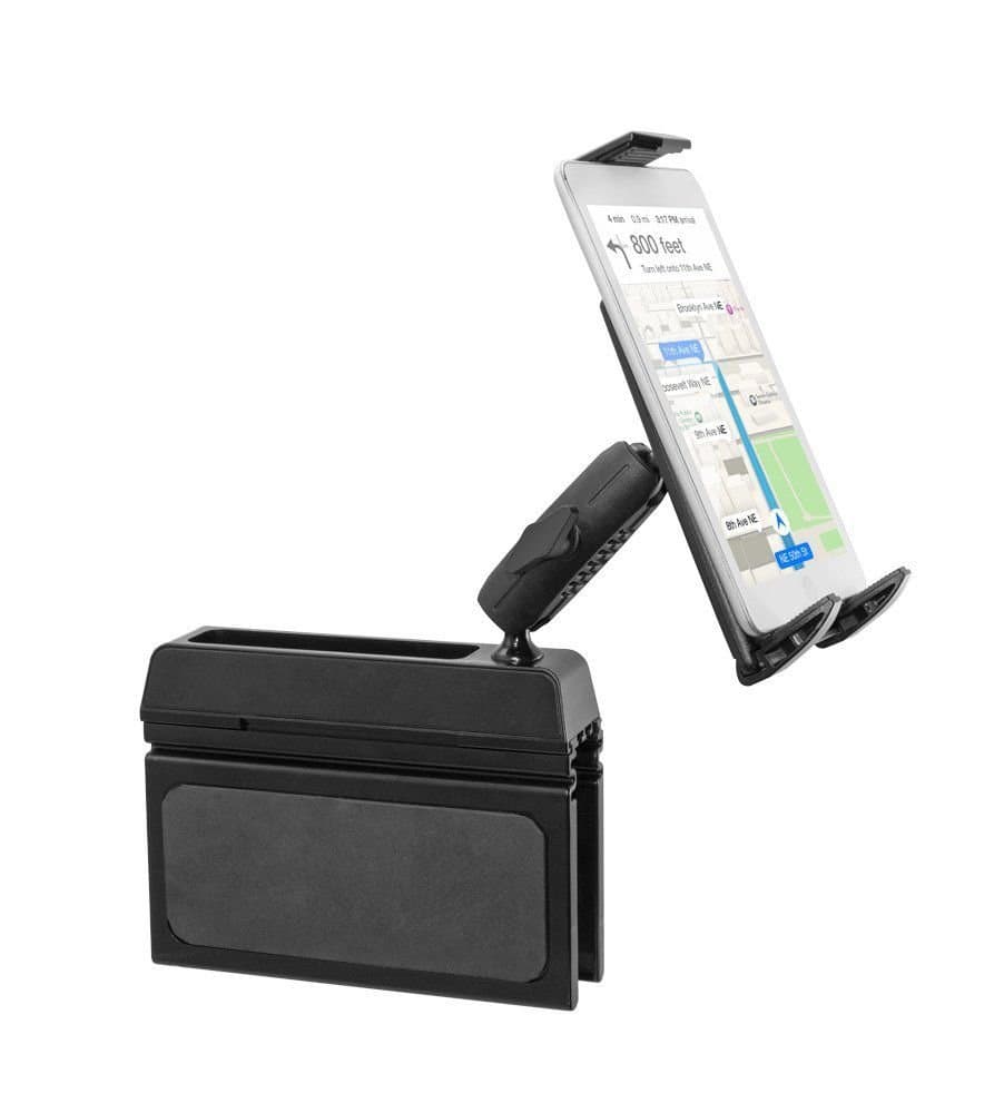 Premium Tablet Headrest Car Mount Front Seat,Backseat Tablet Holder Wedge Console for Apple iPad PRO 9.7/10.5/12.9 iPad Mini Tablets (All 7-13") w/Antivibration Swivel Cradle (with or Without case)