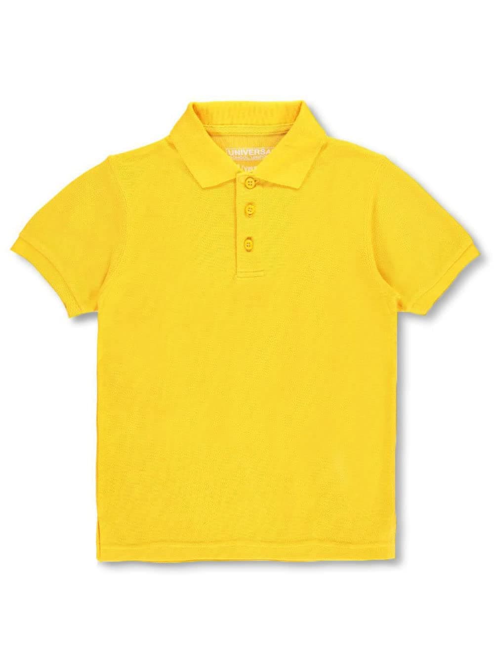 Universal Unisex S/S Pique Polo - Gold, 4