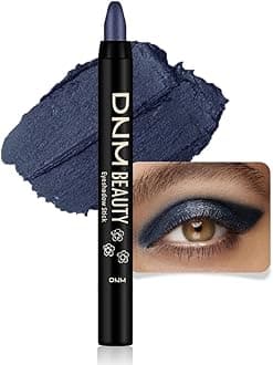 evpct Midnight Blue Shimmer Cream Eye Shadow Brightener Sticks Set for Eyes, Blue Shimmery Matte Pencil Eye shadow Applicator Stick Pen Palette Makeup Waterproof sombras en crema para ojos 31#