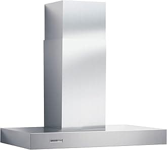 Elite Wall-Mounted Chimney Hood, Stainless Steel Hood with Internal Blower for Kitchen, 7.0 Sones, 370 CFM, 30"