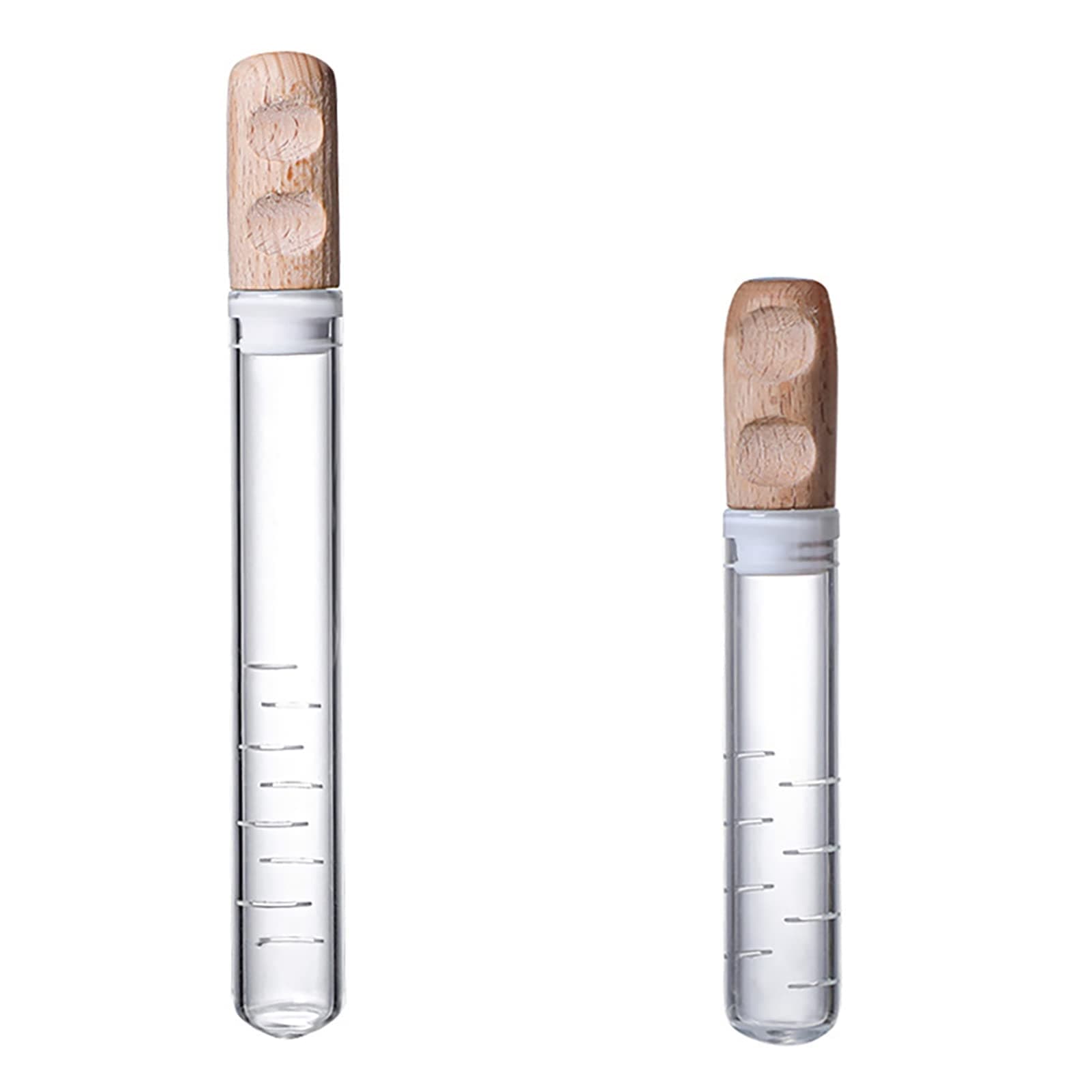 FXNFXLA 2pcs Glass Tea Infuser Mini Transparent Tea Leaf Tea Strainer Cork Glass Bottle Tube Brewing Test Tube Teaware Kitchen Accessories