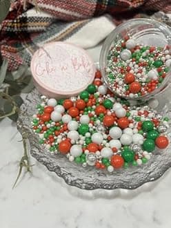 Cake N Bake Christmas Themed Edible Sprinkles 90g pots (Christmas Themed)
