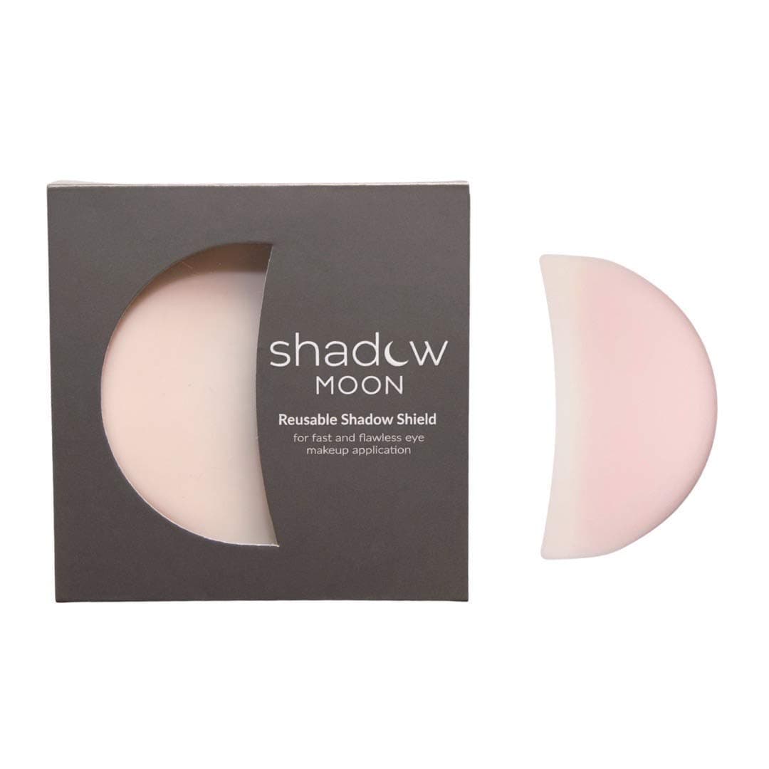 ShadowMoon (Pink) - - Reusable Eye Makeup Shield and Silicone Under Eye Cooling Pad for puffy eyes and perfect makeup application. Alternative to disposable shadow shields and eye makeup shields, 1...