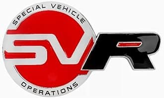 Car Emblem Decal Badge for SVR SPECIAL VEHICLE OPERATIONS, Car Body Logo Grill Emblem Badge, Car Tuning Modification,A