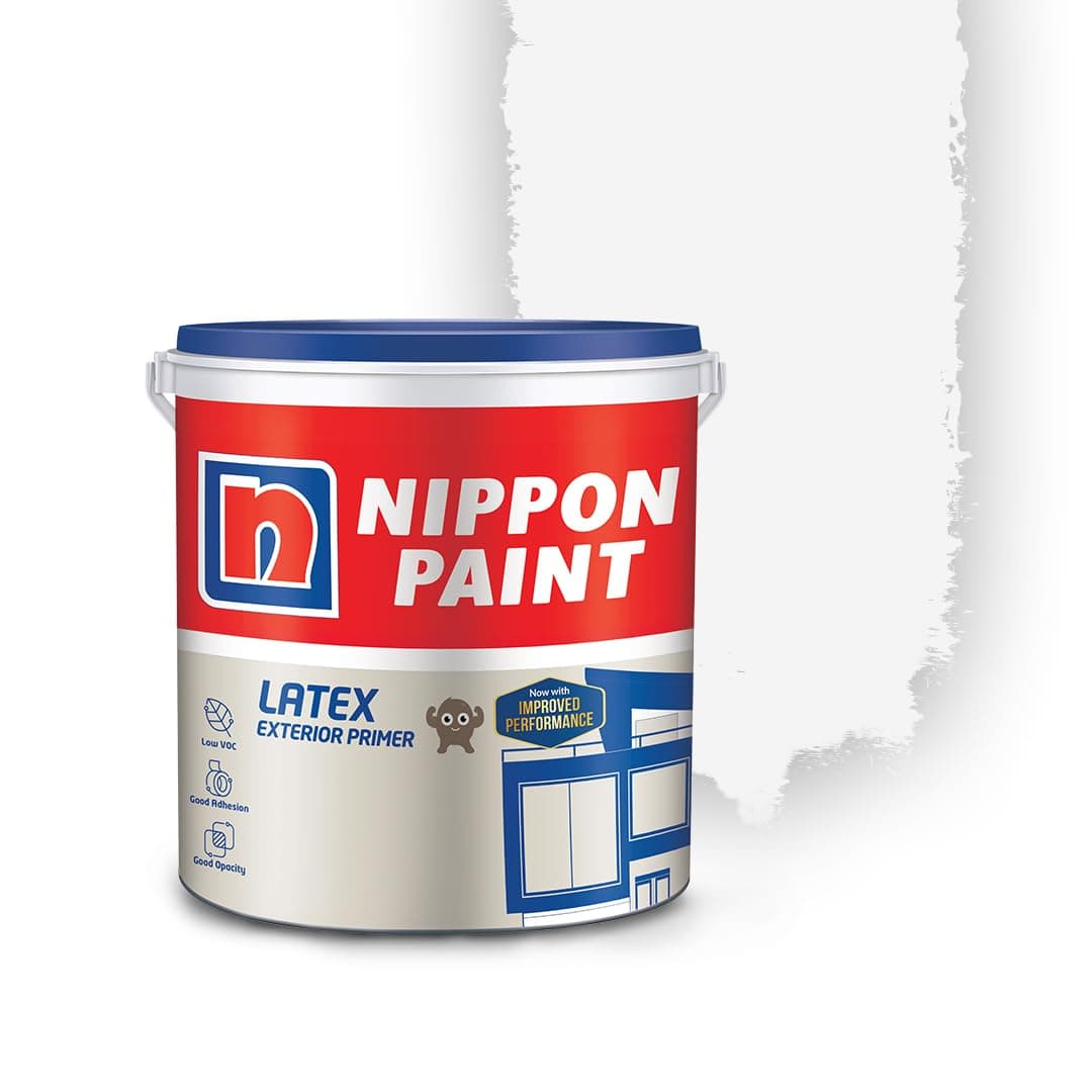 Nippon Paint Acrylic Latex Exterior Primer (4 L, White)