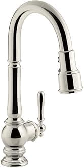 99261-SN Artifacts Kitchen Sink Faucet, 16.00 x 4.31 x 8.50 inches, Polished Nickel