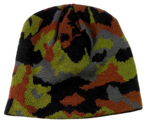 POPPA CAPP Uncuffed Camo Beanie Knit Hat Winter Cap 8 Inches Camouflage #2 [Apparel]