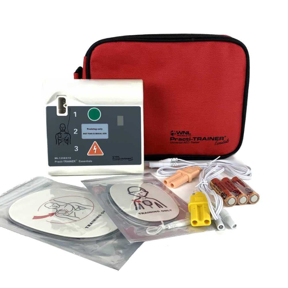 WNL Safety Products WL120ES10 Plastic AED Practi-Trainer Essentials CPR Defibrillator Training Unit