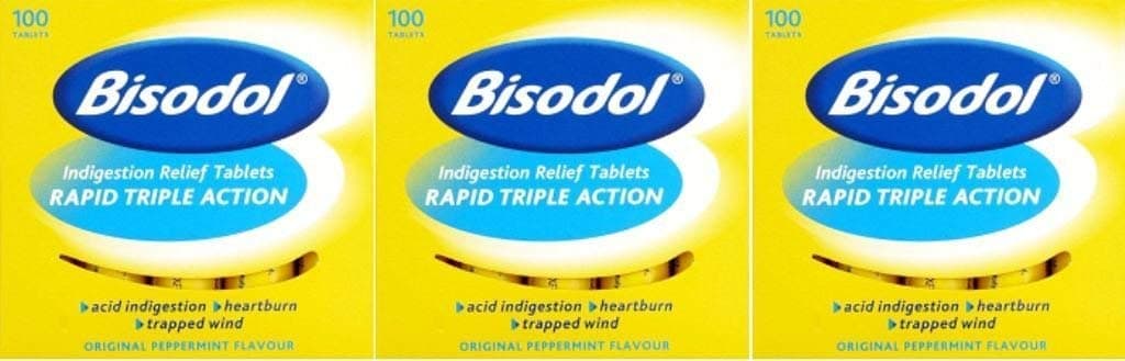 Bisodol Indigestion Relief Tablets 100 x 3 Packs