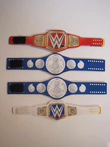 Ring Bling Customs 4 Custom Wrestling Belts (for WWE Action Figures)