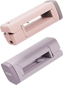 MiiKAREAirplane Travel Essentials Phone Holder, Universal Handsfree Phone Mount for Flying with 360 Degree Rotation, Accessory for Airplane, Travel Must Haves Phone Stand for Desk-Purple&Pink