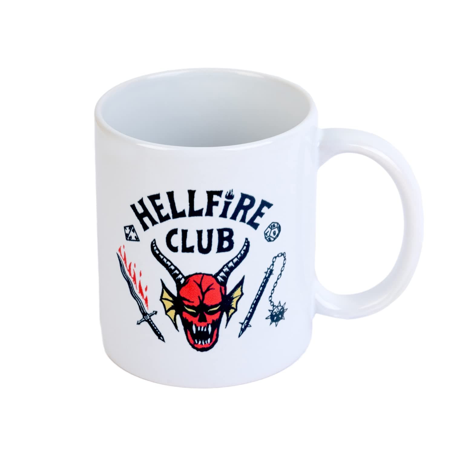 Grupo Erik Stranger Things Hellfire Club Coffee Cup, Ceramic Coffee Cup for Better Taste, Tea Cup, Capacity: 350 ml, Pack of 1