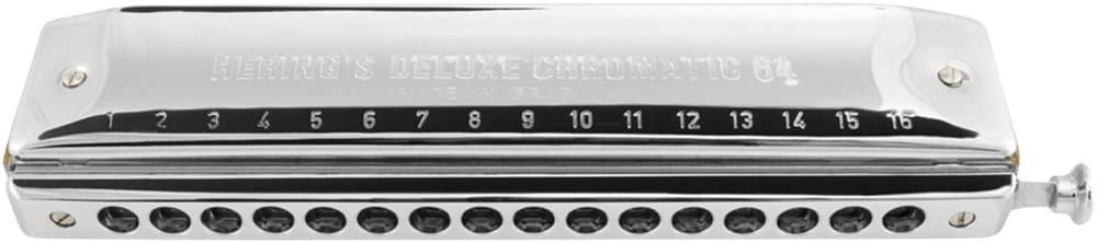 Harmonicas 6164 Deluxe Chromatic 64 Harmonica in Key of C