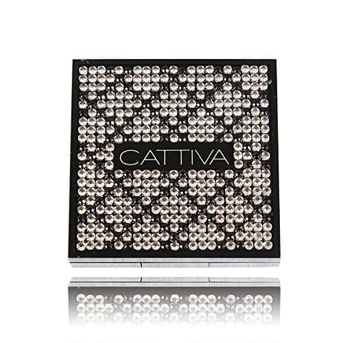 Cattiva Square Double Decker Crystal Compact (Empty) (Crystal)