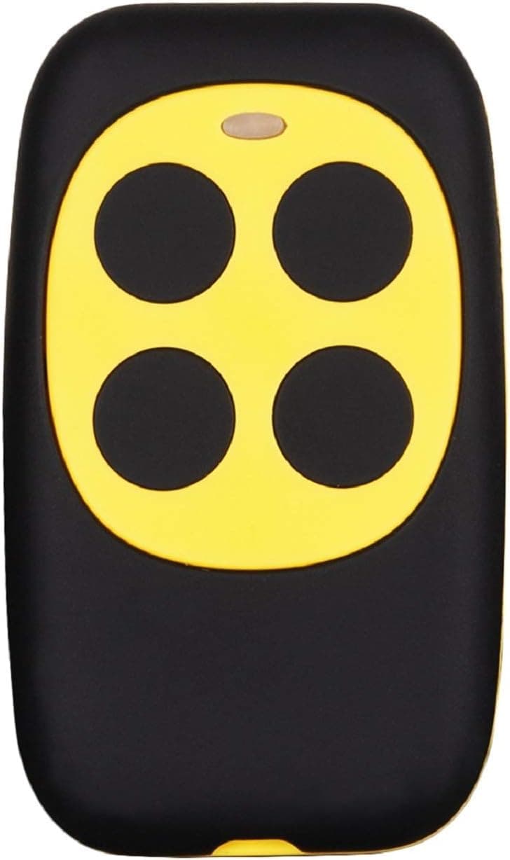 4-Button Universal Gate and Garage Door Fixed Code and Rolling Code Garage Door Remote Control/Remote Keyless Key Multi Frequency 280MHZ-350MHZ/380MHZ-450MHZ/867MHZ-868MHZ (Yellow)