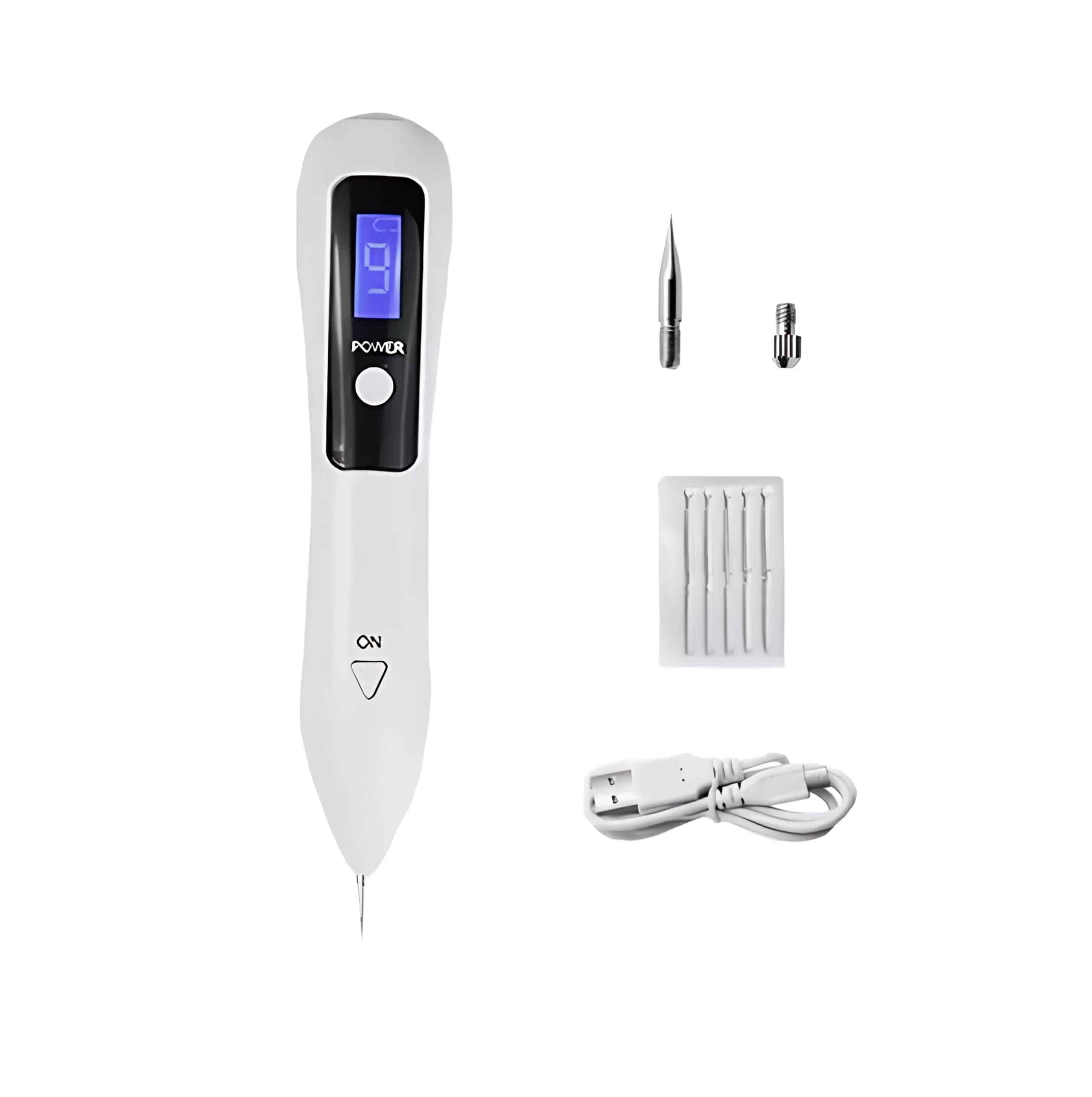 LCD Screen Display Beauty Mole Removal Sweep Spot Pen Painless Tattoo Wart Speckle Remover Pen Beauty Portable Care Equipment (Multicolor)