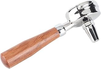 58mm Portafilter Coffee Tea Holder, Stainless Steel and Wood, Compatible with, ASCSO, SEMRMO, (5)