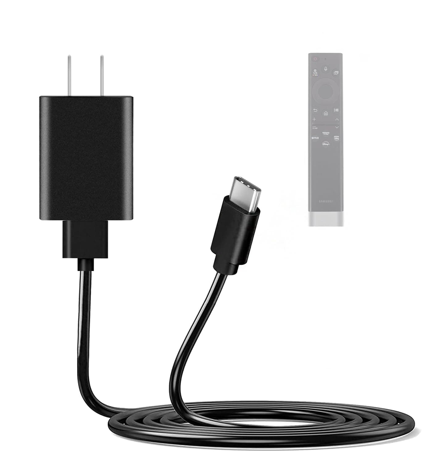 Solar Samsung TV Remote Charger Cord, Replacement Samsung Smart Control TV Remote Charger Charging Cord for Frame Remote, QLED Charging Power Cord