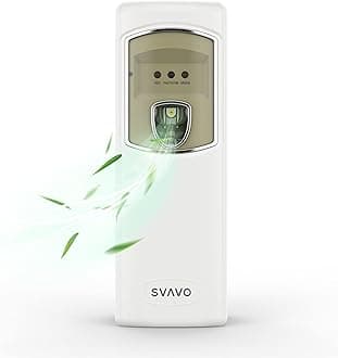 SVAVO Automatic Air Freshener Dispenser - Wall Mounted/Free Standing Auto Aerosol Spray Dispenser Programmable Fragrance Dispenser for Indoor-Bedroom, Hotel, Office, Commercial Place, White