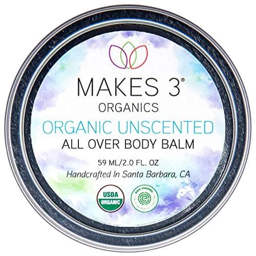 Makes 3 Organics All Over Body Balm, Unscented, 2 Fluid Ounce