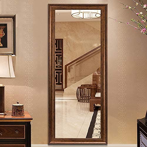 ElevensMirror Full Length Mirror Hanging Leaning Against Wall Dressing Mirror Large Rectangle Bedroom Floor Mirror Wall-Mounted Mirror (Oil Rubbed Bronze)