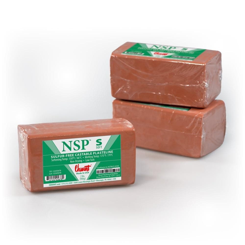 Clay - NSP Soft Brown - Sculpting and Modeling Clay (1/4 Case)