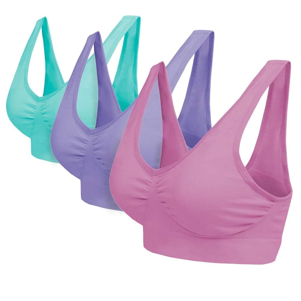Multipack Seamless Comfort Bras Sleep Bras Sizes 8-24 Not Padded Wireless