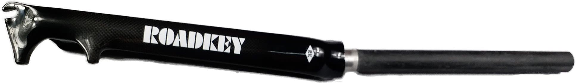 Road Bicycle Fork Black 3K Gloss Fixed Gear Bike Carbon Fiber Forks 700C Disc Brake 1-1/8