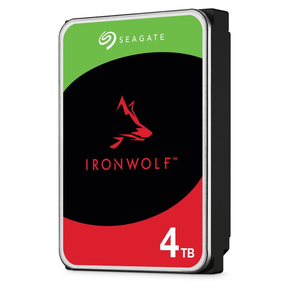 IronWolf, 4TB, NAS, Internal Hard Drive, CMR 3.5 Inch, SATA, 6GB/s, 5,400 RPM, 256MB Cache, for RAID Network Attached Storage (ST4000VN006)