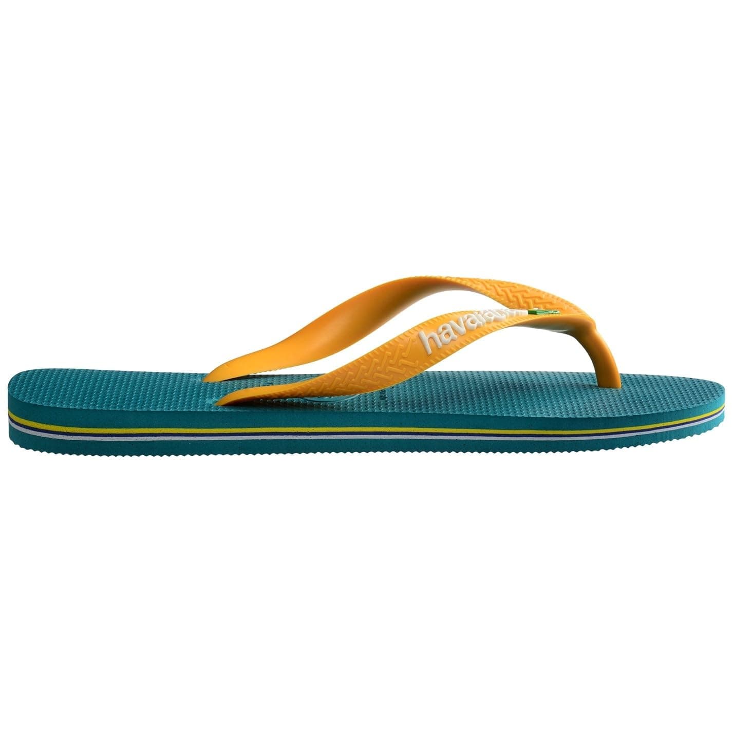 Brasil Logo Flip Flops for Unisex, Size 35/36 EU, Vibe Green