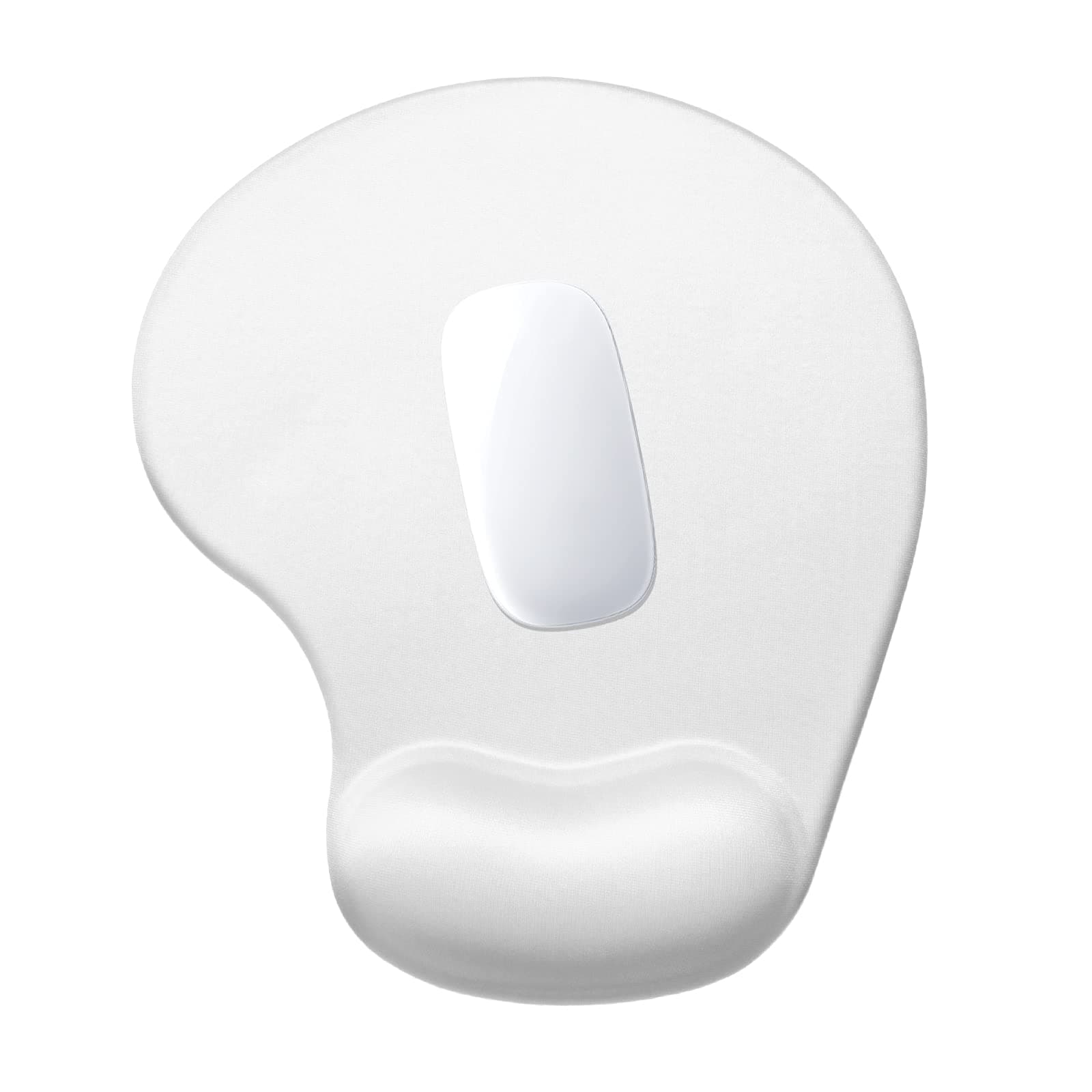 Hsurbtra Gel Ergonomic Mouse Pad with Wrist Rest Support White