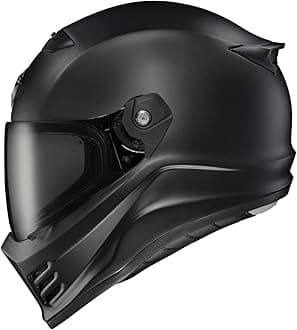ScorpionEXO Covert FX Full Face Adult Motorcycle Helmet Street Fighter Style - Bluetooth Ready Speaker Pockets DOT ECE Solid (Matte Black - 2X-Large)