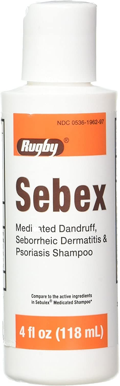 Sebex Medicated Dandruff Seborrheic Dermatitis & Psoriasis Shampoo 4oz (Pack of 2)