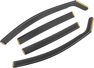 in Channel Rain Guards Fit for 2017-2022 Honda CRV (CR-V) SUV, Smoke Tinted Wind Deflectors Snow Window Visors, Easy Installation Vent Shield Shades 2018 2019 2020 2021