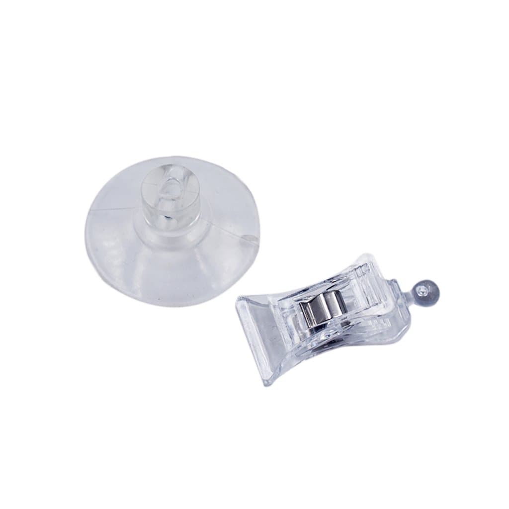 Nacpy Clear Plastic Wall Suction Cup Clip Clamp Rubber Sucker Suction Cup Holder for Billboard 5pcs