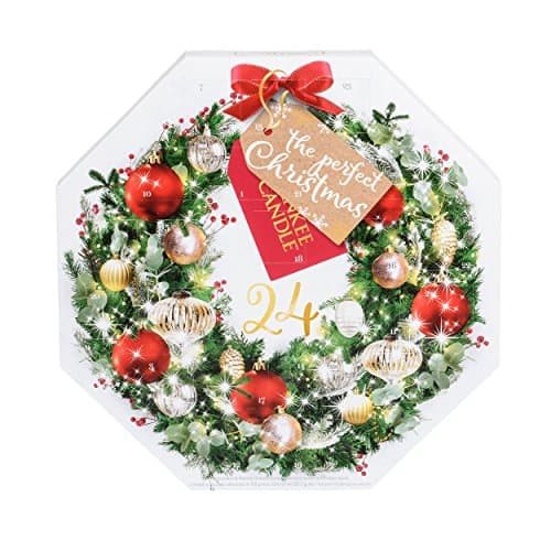 Yankee Candle Advent Calendar 2017 Wreath Scented Tea Light Candles Set