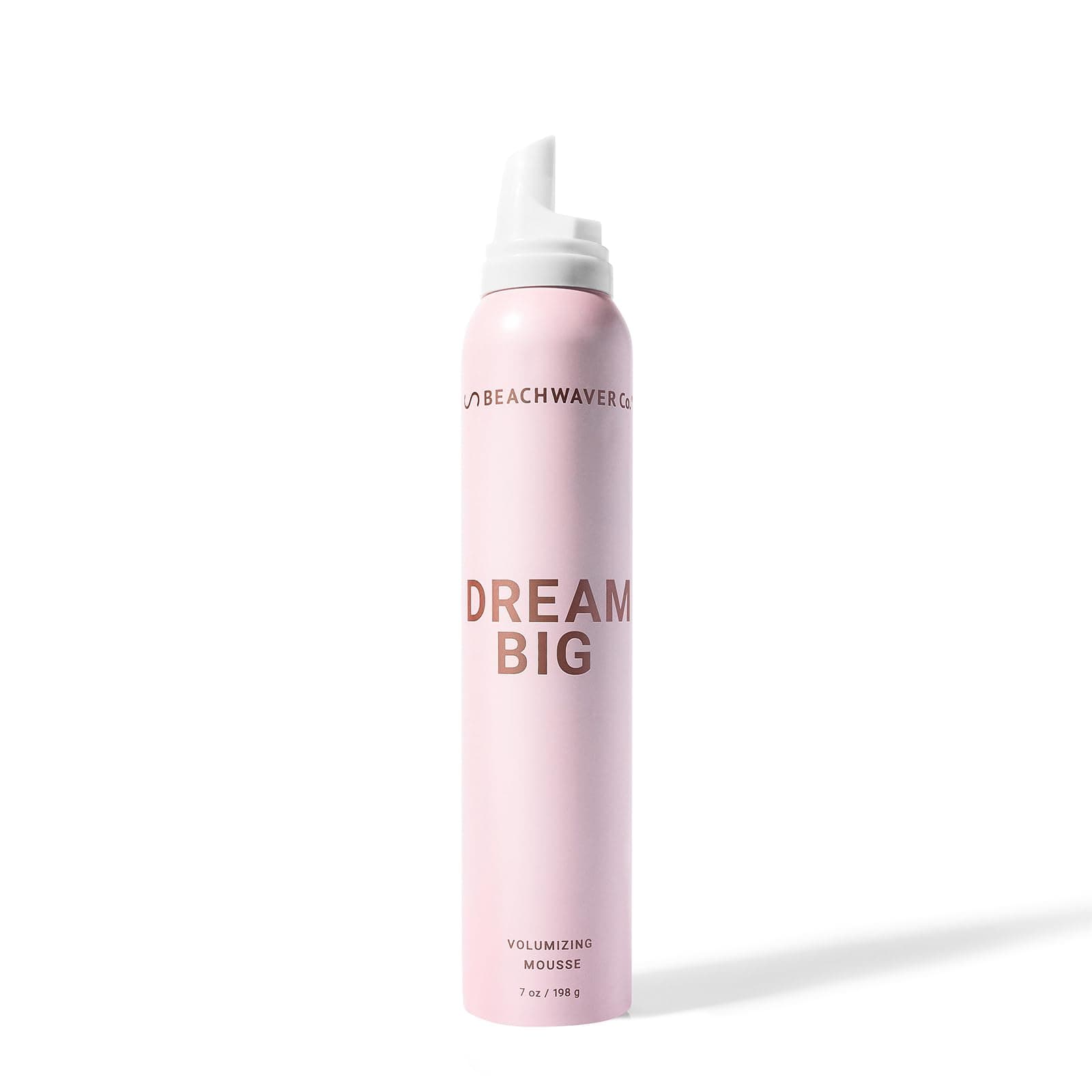 The Beachwaver Co. Dream Big Volumizing Mousse - Full Size (7 Oz) | Lightweight, Flexible Vegan Mousse for Volume & Hold | Add Fullness to Damp or Dry Hair | Polynesian Pink Sugar Fragrance