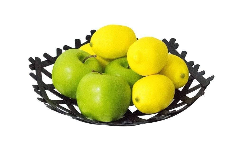 Inllex Fruit Plate Metal Snack Plate Vegetable Storage Basket Table Dining Decoration