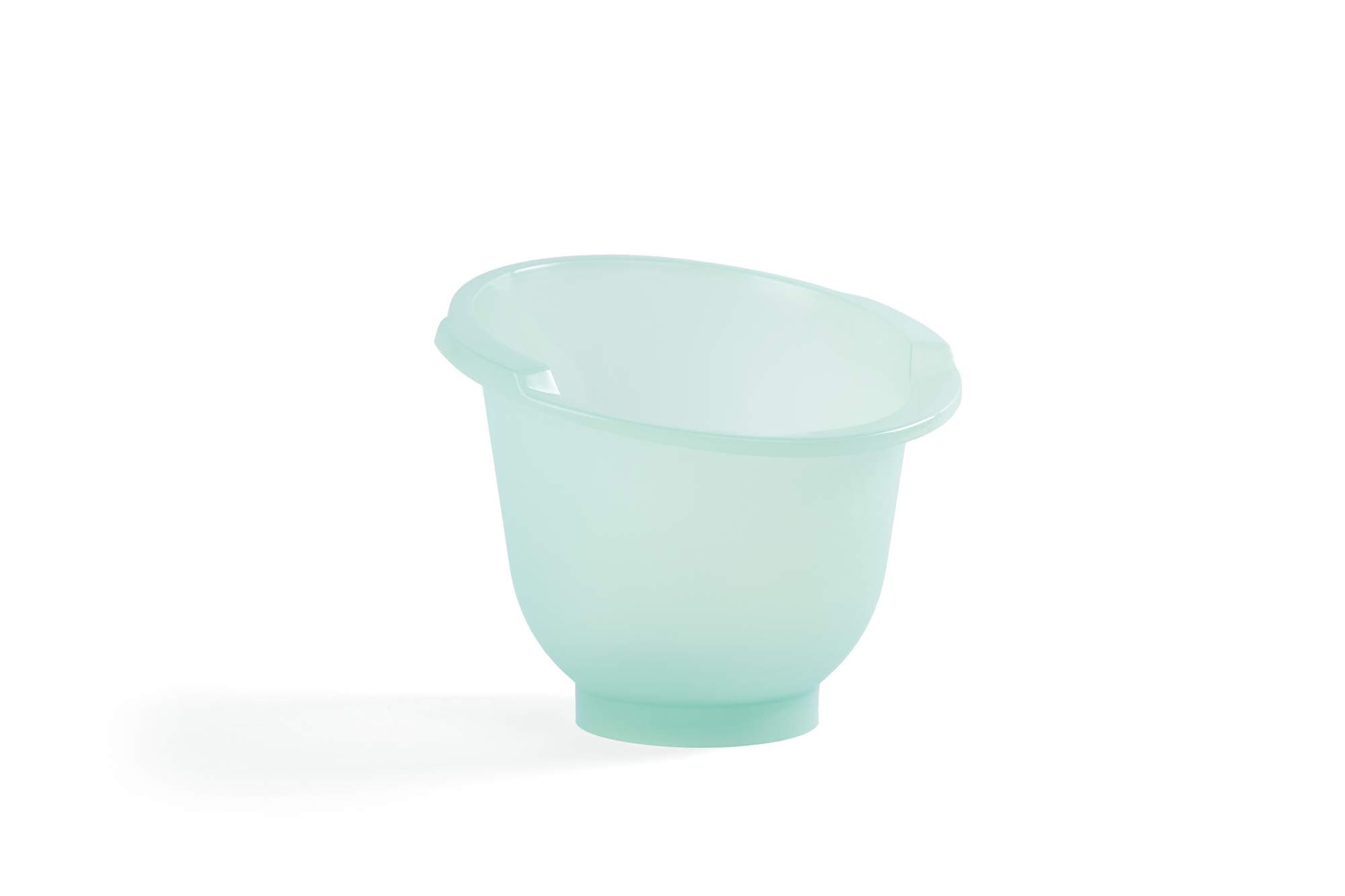 Doomoo Basics – Shantala Mint Baby Bath – Ergonomic Bath for Babies from 0 to 6 Months – Shape with High Edges for a Bath Like Mum's Belly – Keeps The Heat of Water