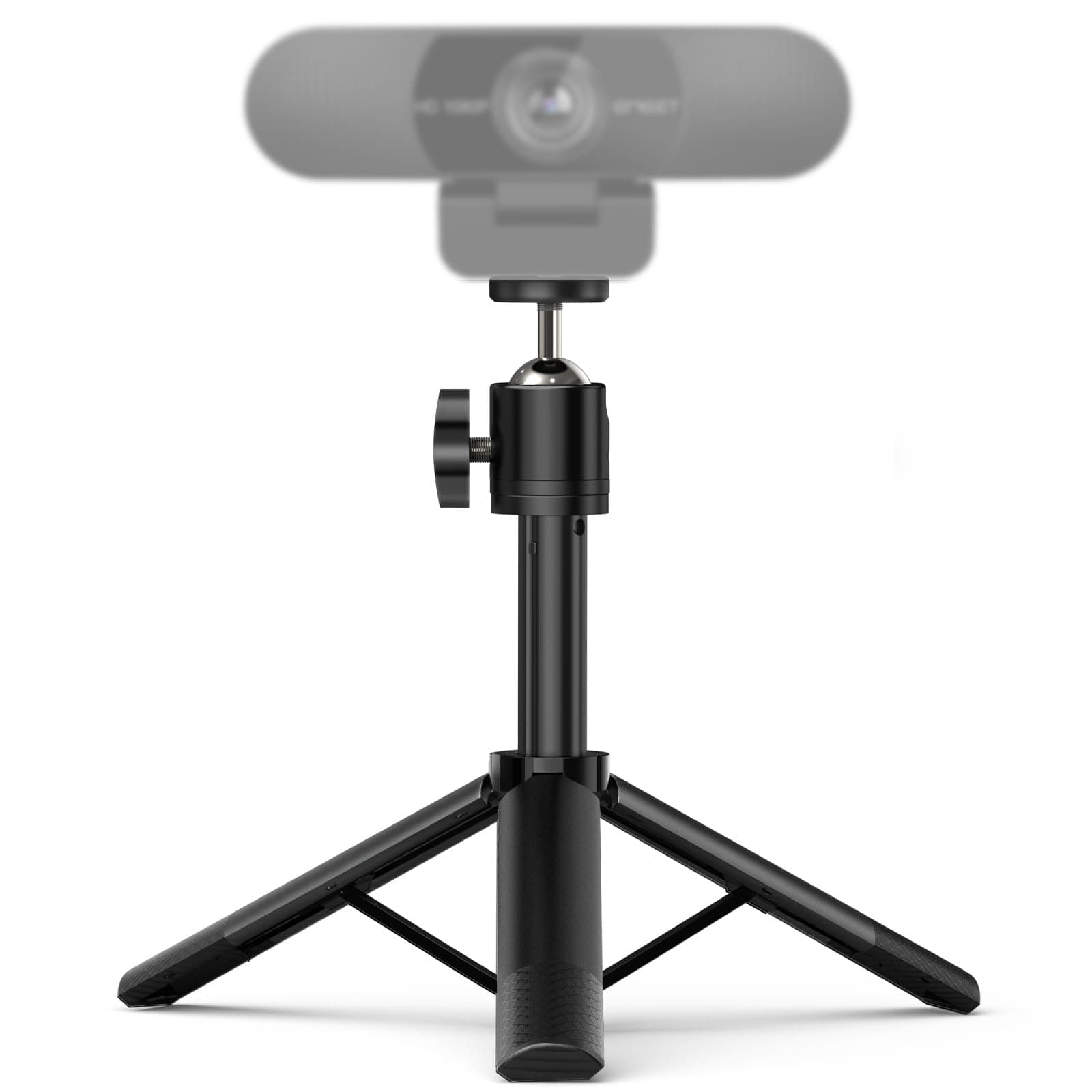 EMEET Webcam Tripod, Professional Webcam Mini Tripod, Portable & Lightweight, Adjustable Height from 5.7-12.2 in, Stable Use, Universal Compatible for Most Webcams/Phones/GoPros/Mirrorless Cameras