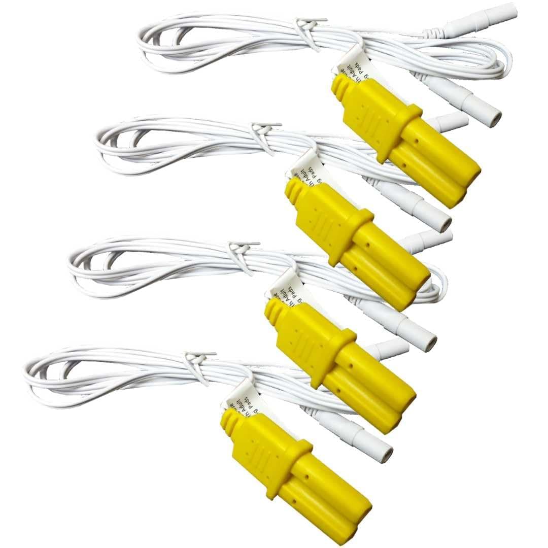 - WNL Products XFT-YC-4Pack Replacement Connector Cables for WNL AED Trainer - New Wires for WL120ES10 or WL220ES05 Practi-Trainers - Adult 4 Pack of Cables