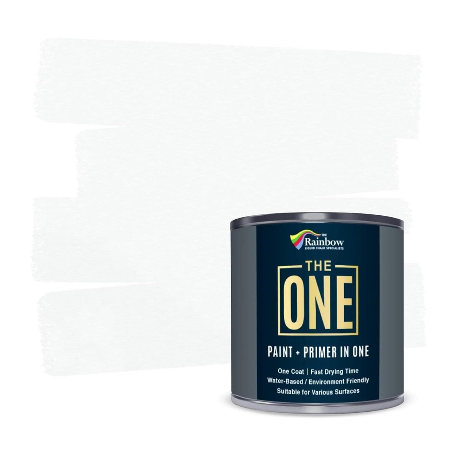 THE ONE All-In-One Paint & Primer - Off White Matt, 1 L | Multi-Surface 1 Coat Formula | Easy Indoor & Outdoor Decorating for Home & Garden Walls, Floors & Furniture | Durable, Water-Based & Low VOC