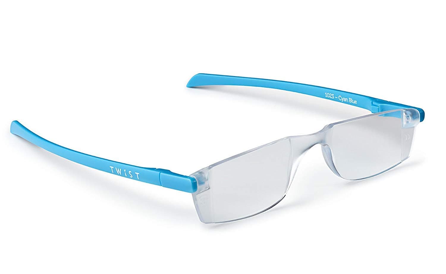 Twist ONE Read Flat Folding Reading Glasses (+2.50, Cyan Blue)