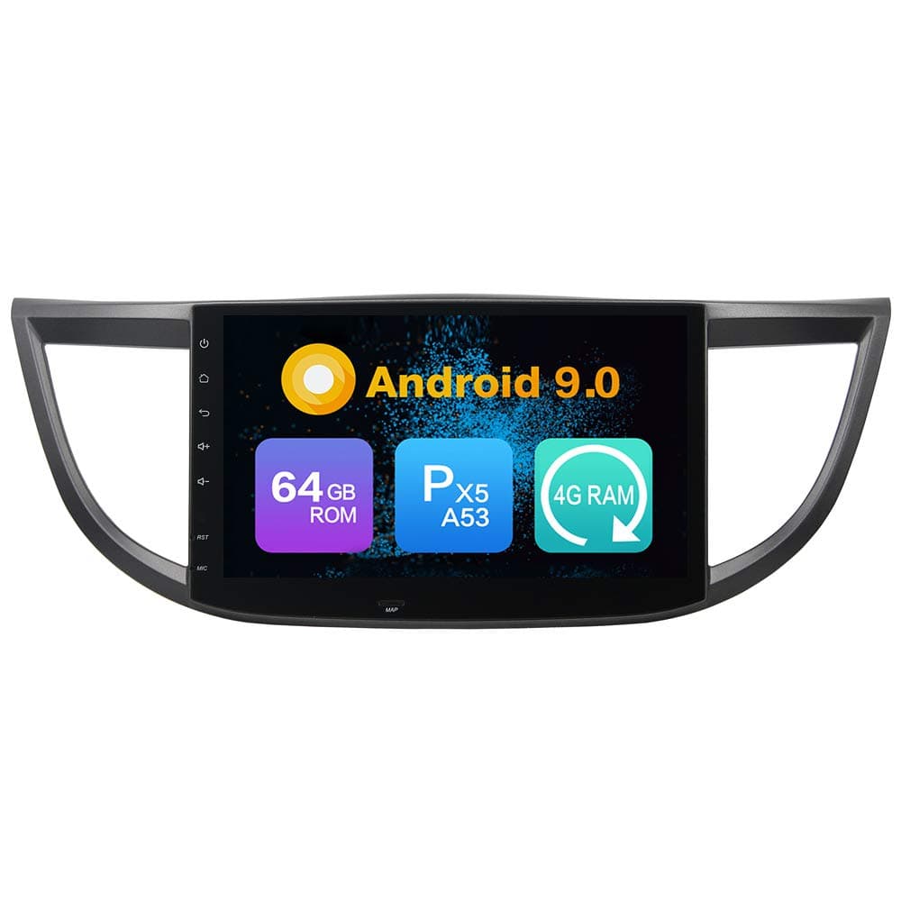 ZERTRAN Android 9.0 Core PX5 4G RAM 64GB ROM Autoradio GPS Navigation Multimedia Player Car Stereo Radio Headunit Steering Wheel Control For HONDA CRV 2012 2013 2014 2015