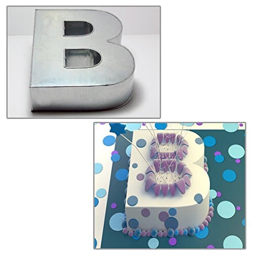 14” Alphabet Shape Cake Tin Mould Pan - Name The Cake – A to Z All Letters (B)