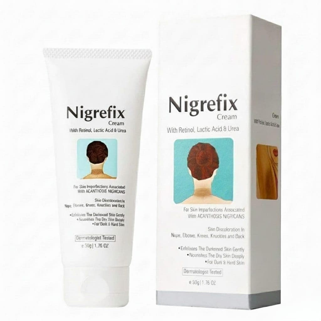 Fix Cream for Acanthosis Nigricans | Dermatologist Tested | Exfoliant | Reduces Hyperpigmentation | for Dark Body Parts Like Neck, Ankles - 50gm