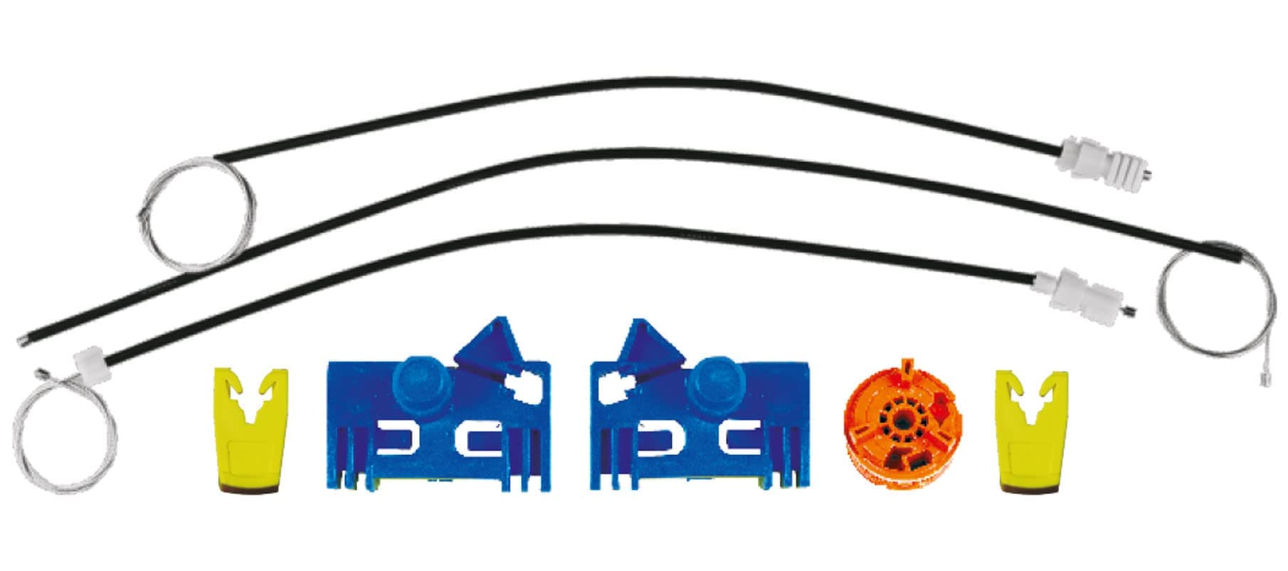 Bossmobil Front Left Window Regulator Compatible with RENAULT LAGUNA II (BG0/1_), RENAULT LAGUNA II Grandtour (KG0/1_) Window Regulator Repair Kit 8200485194 8200000937