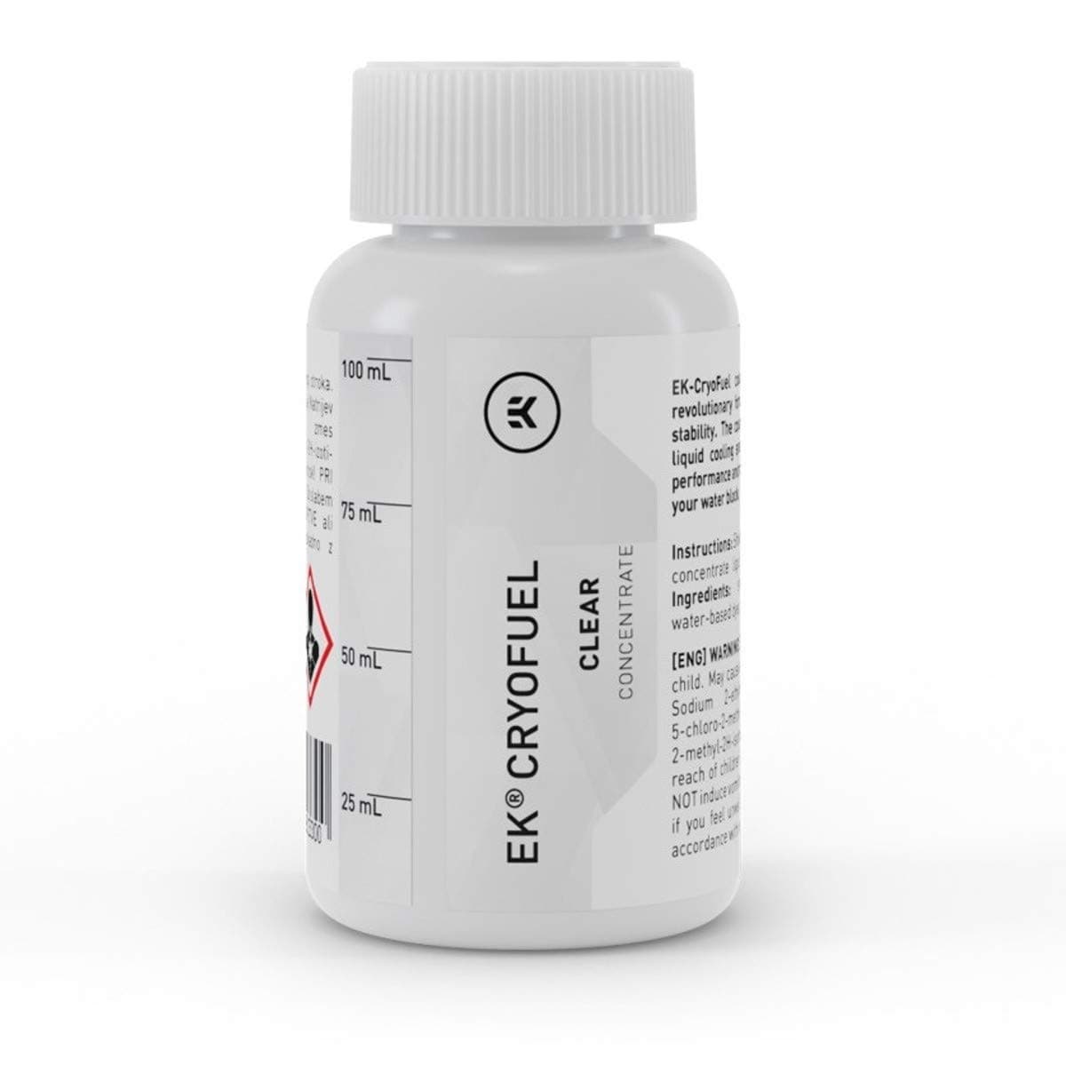 EK-CryoFuel Clear Concentrate 100mL for PC Water Cooling Loops, Mix with Distilled Water to Make 1L Coolant, Corrosion Protection Liquid