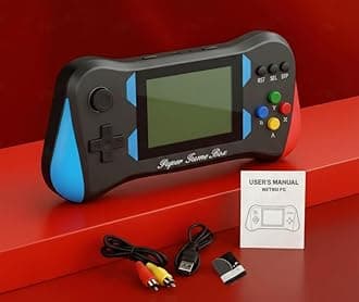 VikriDA 500-in-1 Retro Handheld Gaming Console for Kids | 3.5" HD Screen Classic Video Game Player with Built-in Games – Rechargeable Portable Game Device